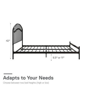 DHP Narla Metal Bed Frame - Black - Full