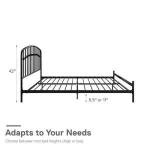 DHP Narla Metal Bed Frame - Black - King