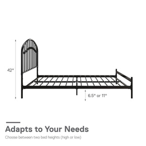 DHP Narla Metal Bed Frame - Black - Queen