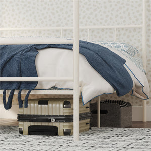 Novogratz Marion Canopy Bed - White - King