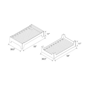 Little Seeds Alessi Toddler Montessori Flip Bed, Natural - Natural