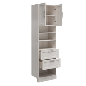 Systembuild Evolution Elba 2 Door 2 Drawer Modular Closet Unit - Ivory Oak