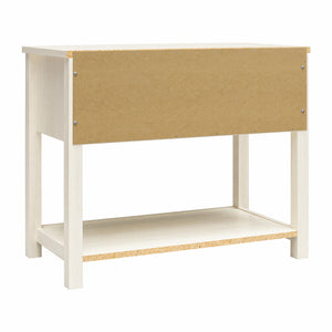 Mr. Kate Primrose Wide 1 Drawer Nightstand with Open Shelf - Ivory Oak