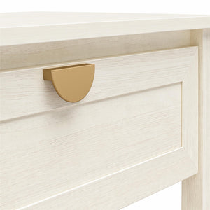 Mr. Kate Primrose Wide 1 Drawer Nightstand with Open Shelf - Ivory Oak