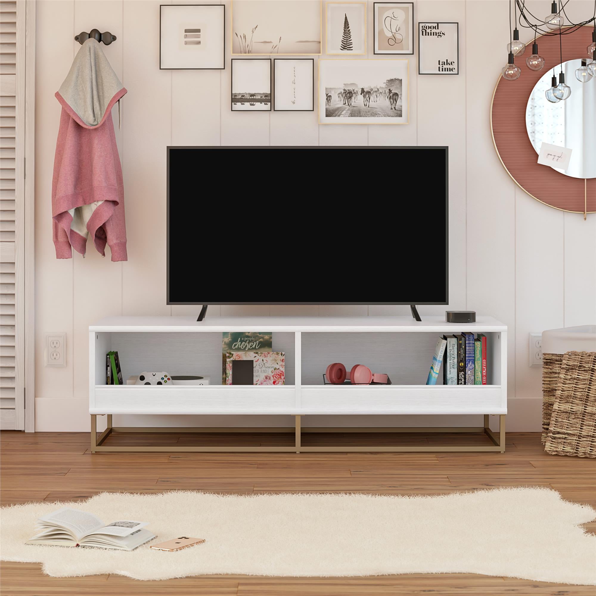 Max & Finn Charlie TV Stand and Storage Unit - White