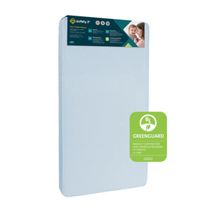 Safety 1st Heavenly Dreams Baby Crib and Toddler Bed Mattress, Blue - Light Blue - Crib & Toddler Mattress