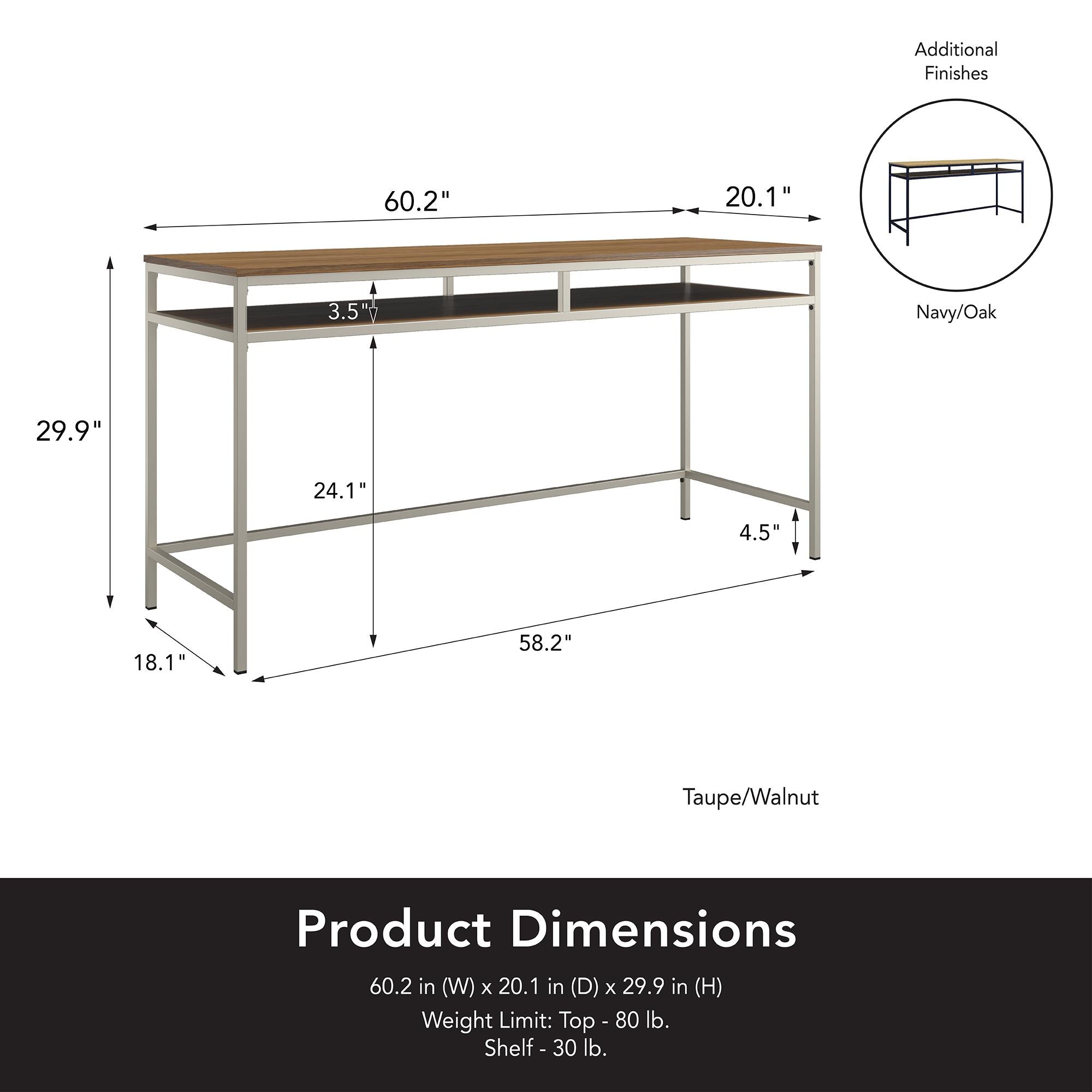 Systembuild Evolution Mission District Computer Desk - Navy