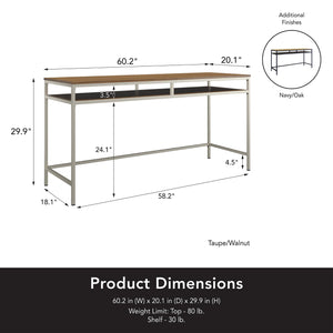 Systembuild Evolution Mission District Computer Desk - Navy