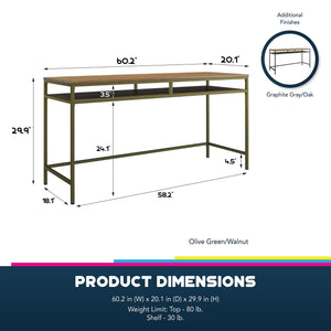 Systembuild Evolution Mission District Computer Desk - Graphite Grey