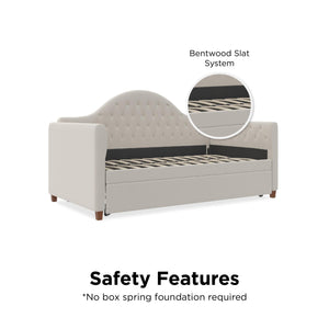 Little Seeds Rowan Valley Arden Daybed with Trundle, Twin, Dove Gray - Dove Gray