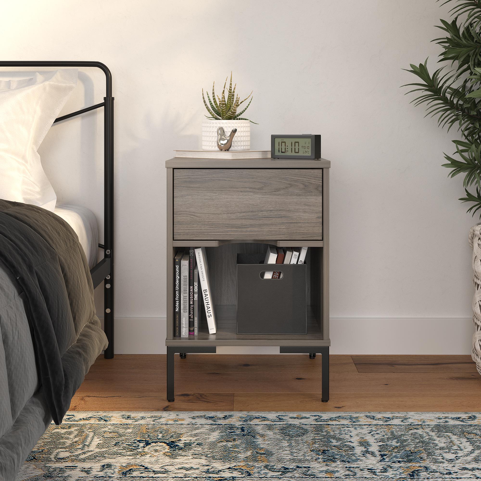 Ameriwood Home Rolland Nightstand - Weathered Oak