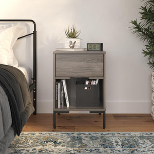 Ameriwood Home Rolland Nightstand - Weathered Oak