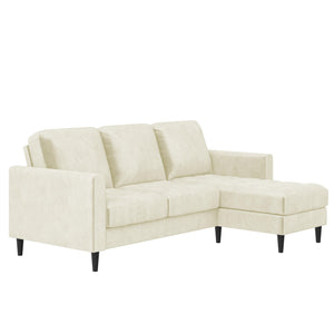 CosmoLiving Strummer Reversible Sectional Sofa - Ivory