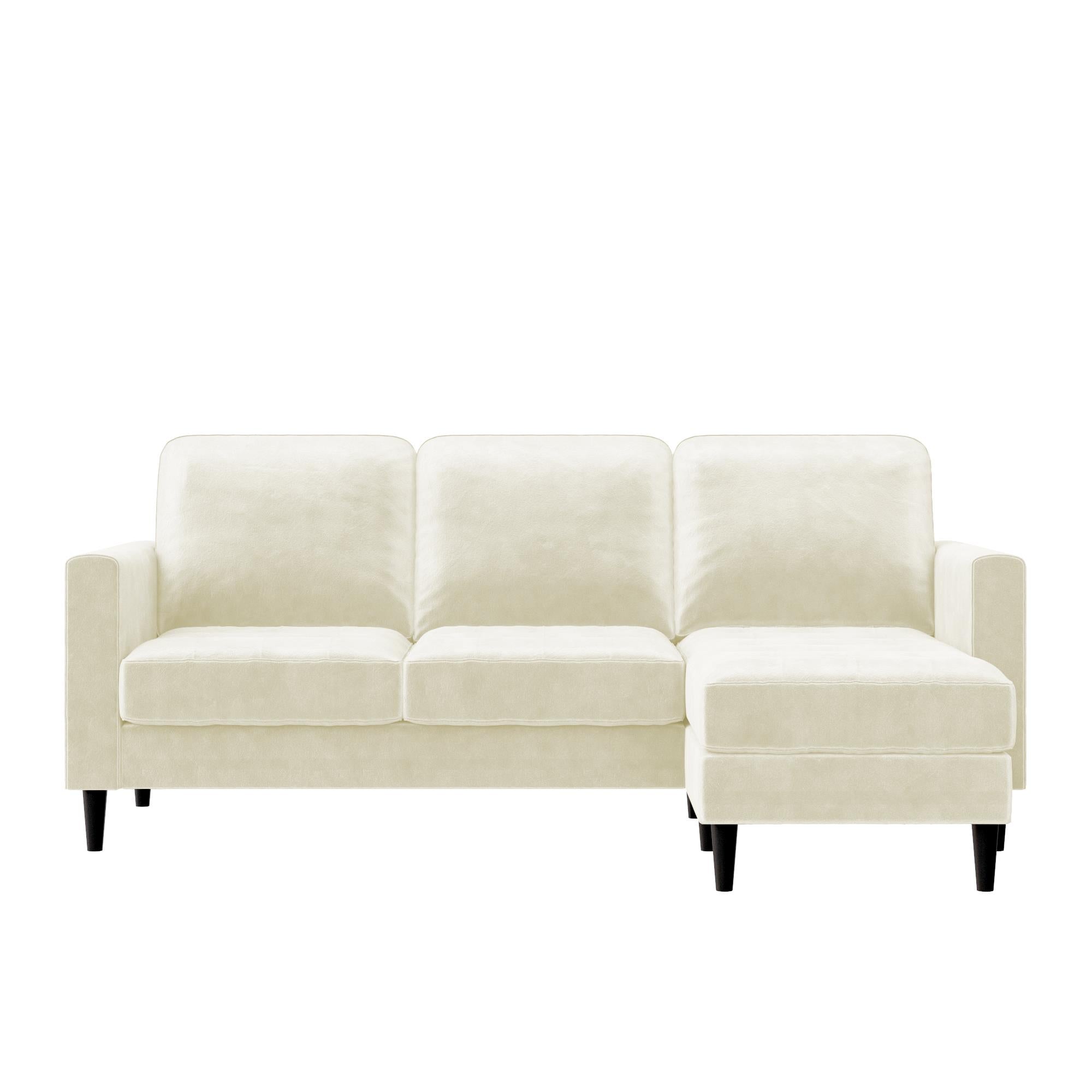 CosmoLiving Strummer Reversible Sectional Sofa - Ivory