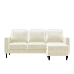 CosmoLiving Strummer Reversible Sectional Sofa - Ivory