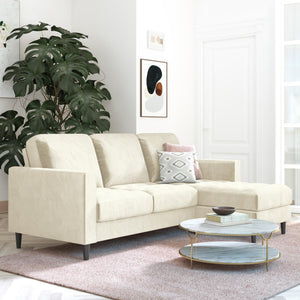 CosmoLiving Strummer Reversible Sectional Sofa - Ivory