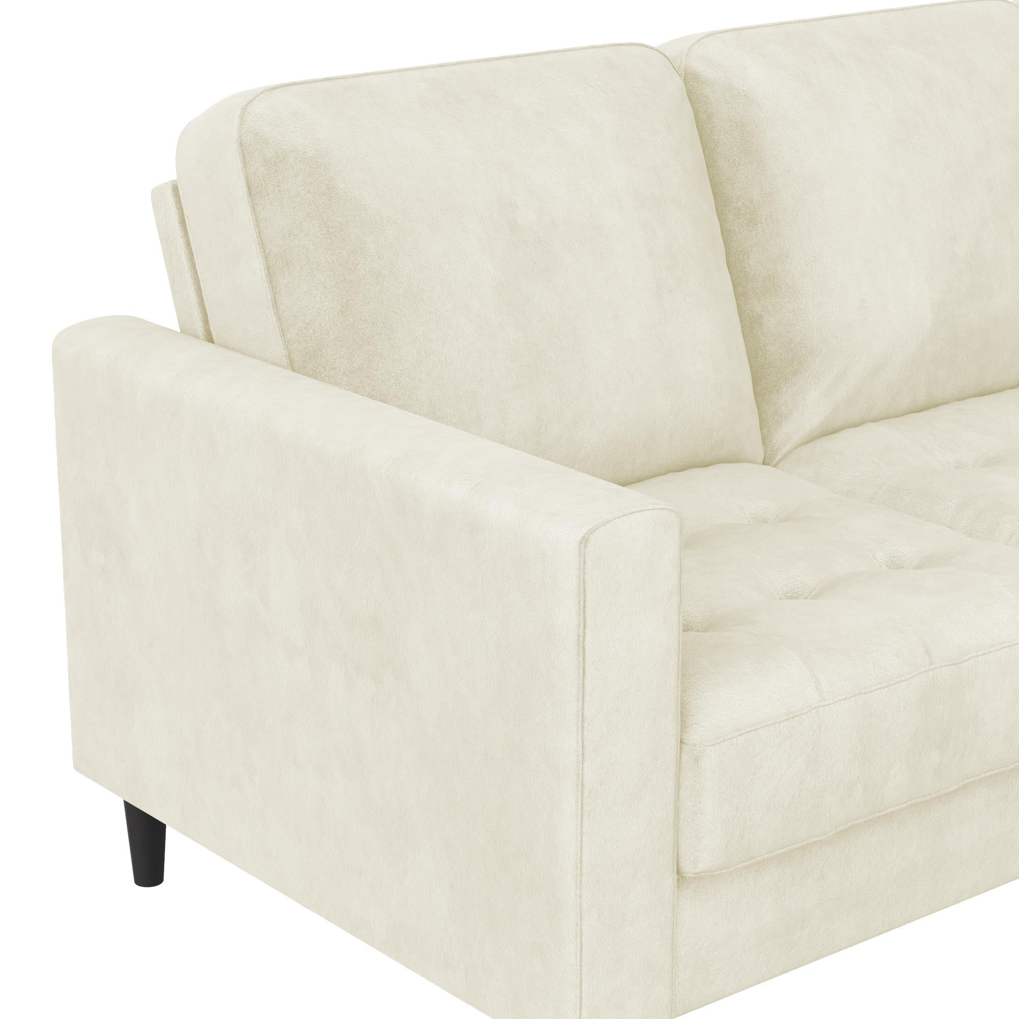 CosmoLiving Strummer Reversible Sectional Sofa - Ivory