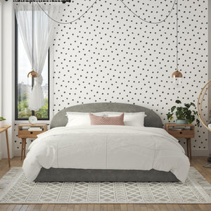 Mr. Kate Moon Upholstered Bed with Storage - Light Gray - King