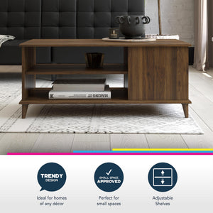 Ameriwood Home Farnsworth Coffee Table - Ivory Oak