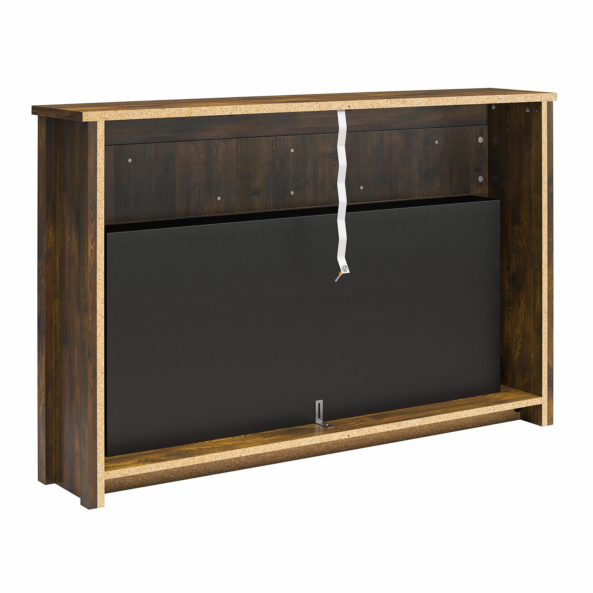 Ameriwood Home Farmington Wide Modern Farmhouse Mantel with Electric Fireplace - Century Barn Pine