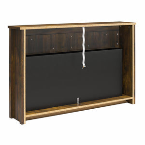 Ameriwood Home Farmington Wide Modern Farmhouse Mantel with Electric Fireplace - Century Barn Pine