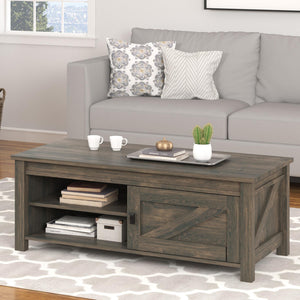 Ameriwood Home Farmington Coffee Table - Weathered Oak