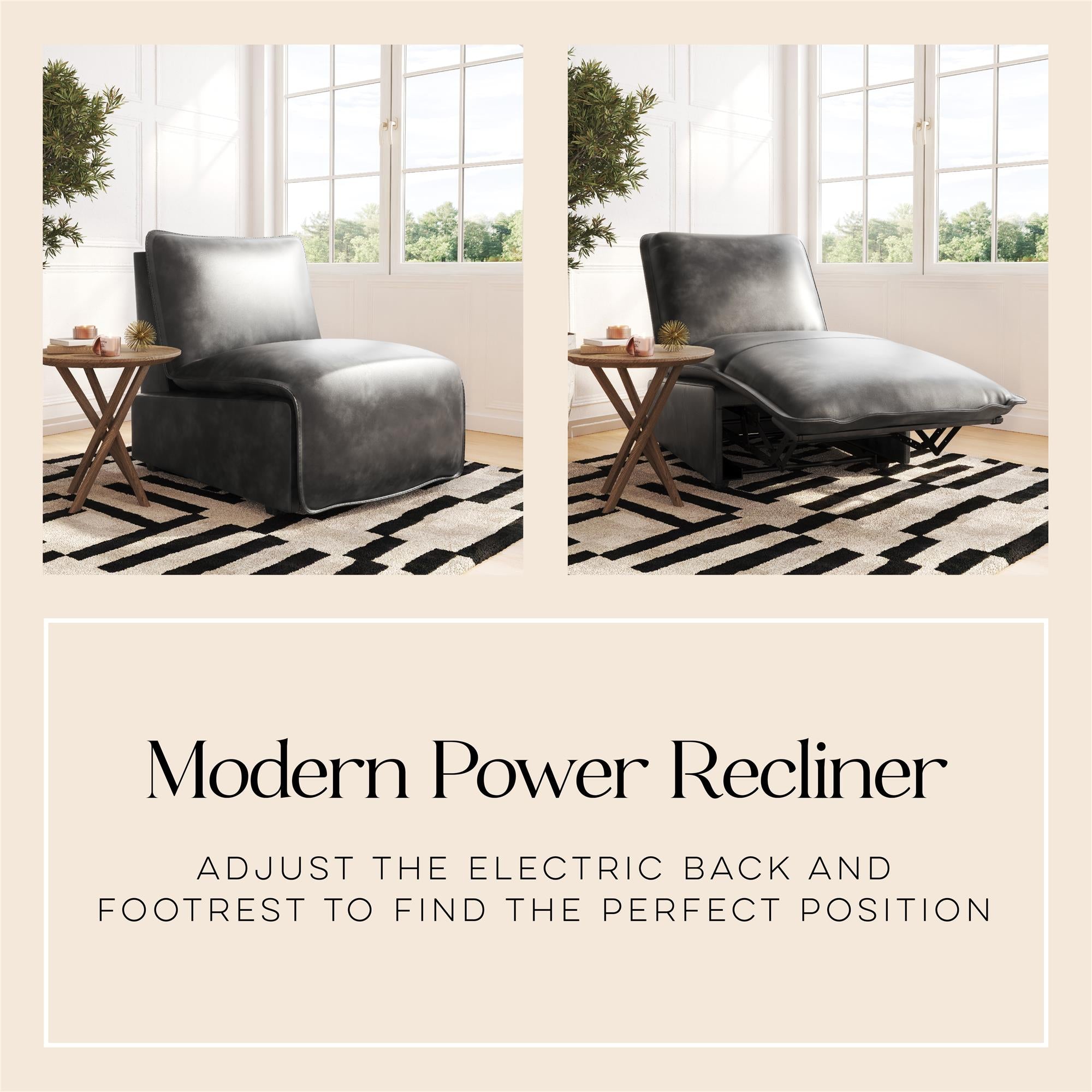 Cortney's Collection Gotham Power Motion Recliner - Espresso