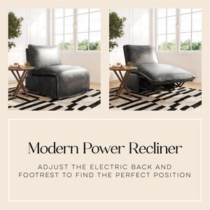 Cortney's Collection Gotham Power Motion Recliner - Espresso