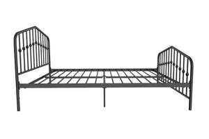 Novogratz Bushwick Metal Bed - Black - Queen