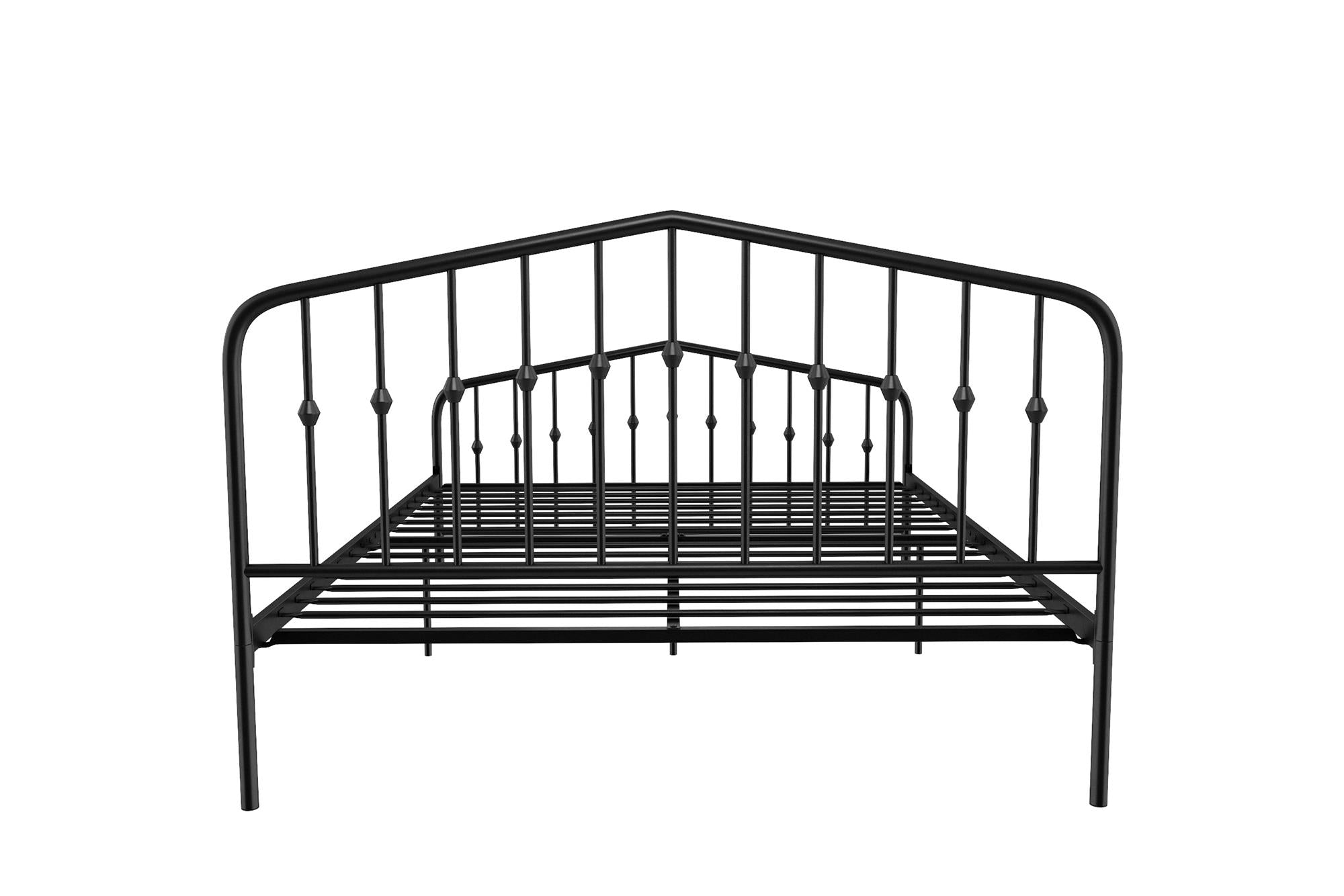 Novogratz Bushwick Metal Bed - Black - Queen