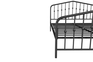 Novogratz Bushwick Metal Bed - Black - Queen