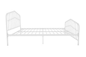 Novogratz Bushwick Metal Bed - White - Queen
