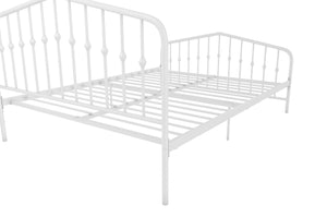 Novogratz Bushwick Metal Bed - White - Queen