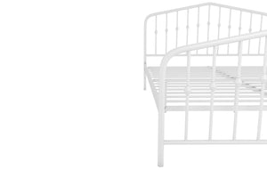 Novogratz Bushwick Metal Bed - White - Queen