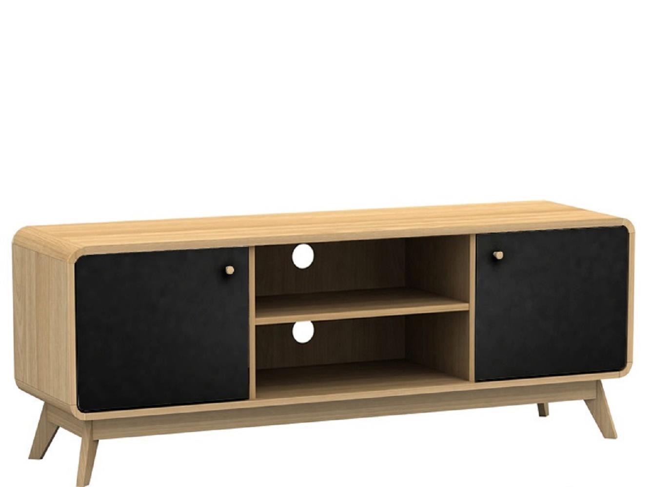 Ren Home Leva Media Console TV Stand - Light Oak