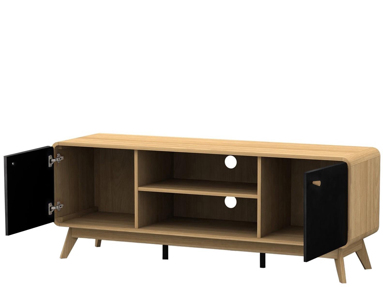 Ren Home Leva Media Console TV Stand - Light Oak