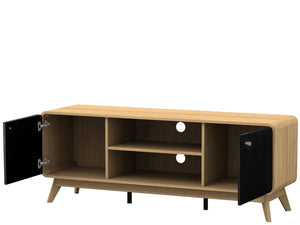 Ren Home Leva Media Console TV Stand - Light Oak