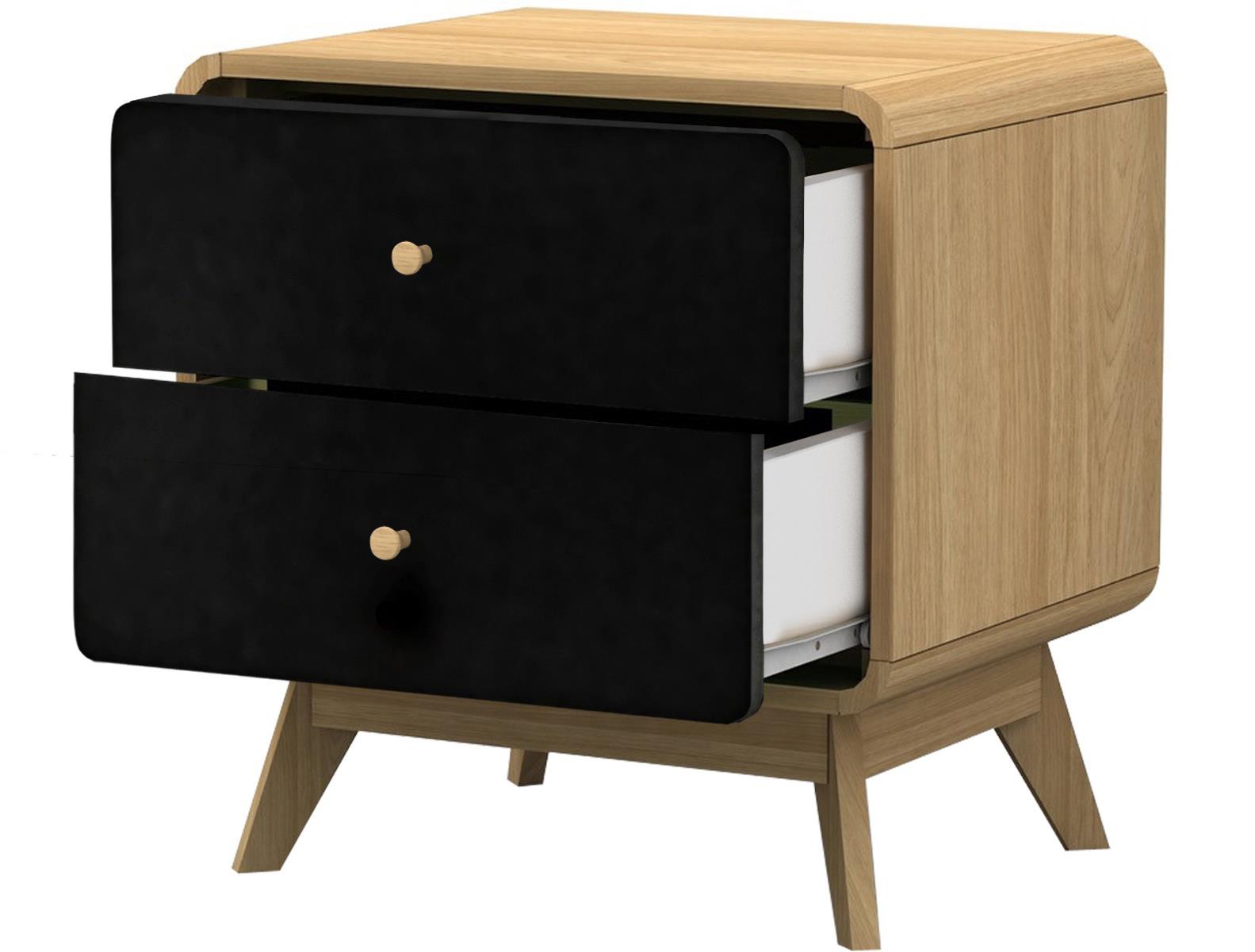 Ren Home Leva 2 Drawer Nightstand - Light Oak