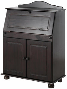 RealRooms Chester Fold-out Desk - Rich Brown