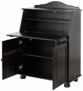 RealRooms Chester Fold-out Desk - Rich Brown