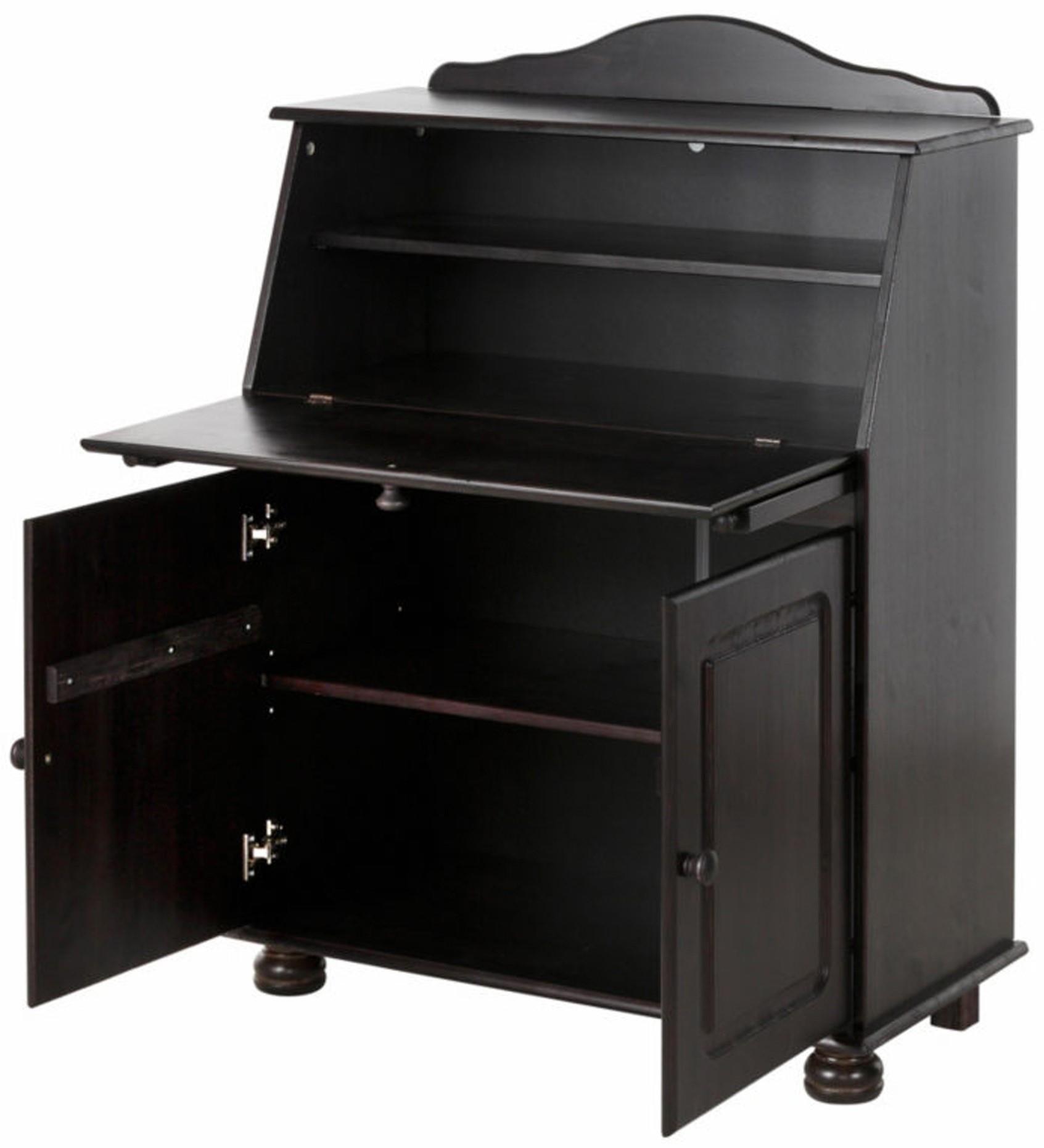 RealRooms Chester Fold-out Desk - Rich Brown