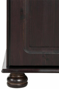 RealRooms Chester Fold-out Desk - Rich Brown