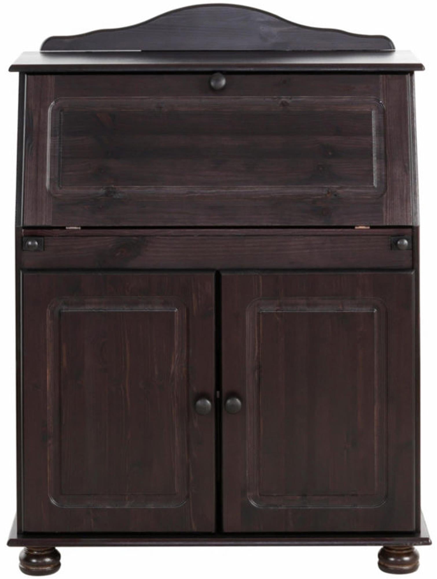 RealRooms Chester Fold-out Desk - Rich Brown