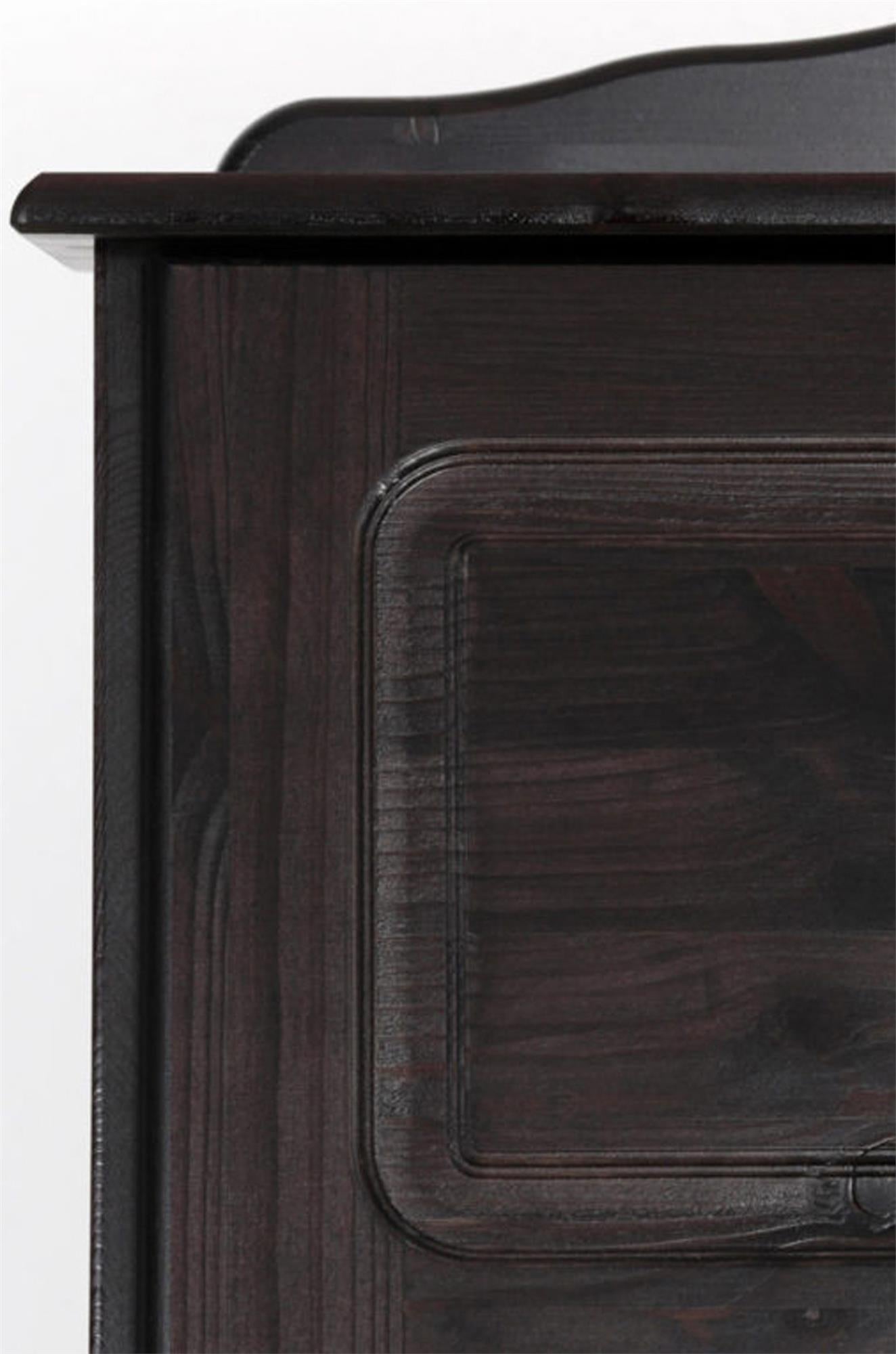 RealRooms Chester Fold-out Desk - Rich Brown