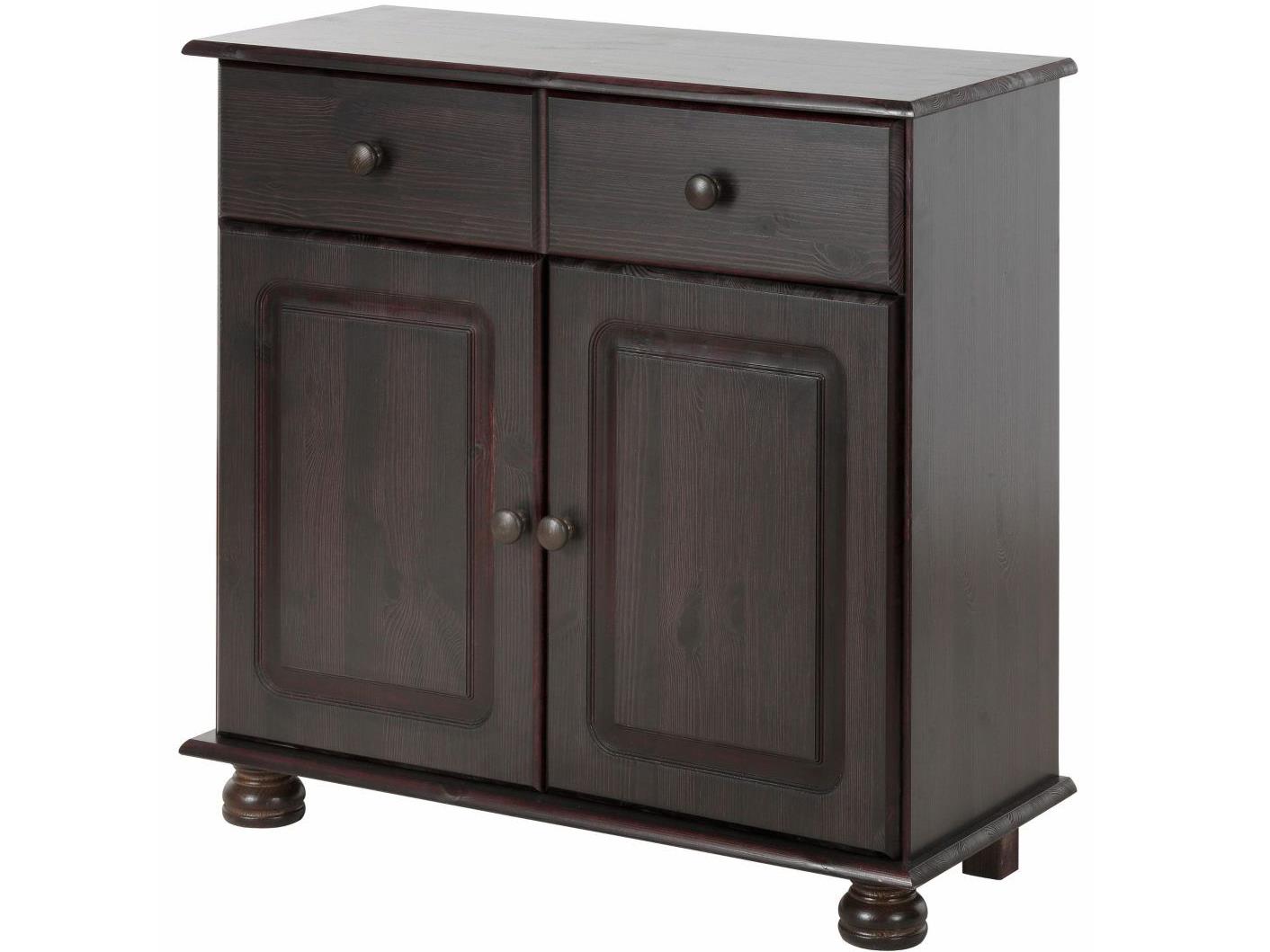 RealRooms Chester Sideboard with 2 Doors - Rich Brown