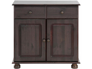 RealRooms Chester Sideboard with 2 Doors - Rich Brown