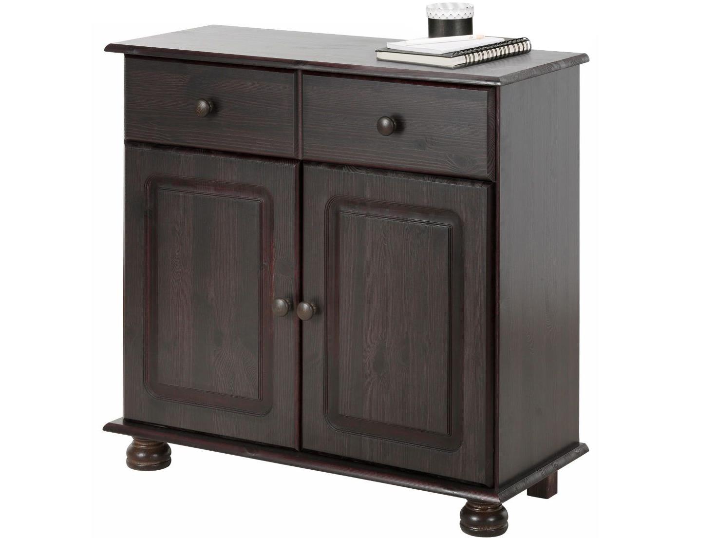 RealRooms Chester Sideboard with 2 Doors - Rich Brown