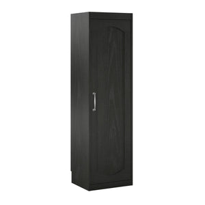 Novogratz Her Majesty Wardrobe Storage Cabinet with Shelves - Black Oak