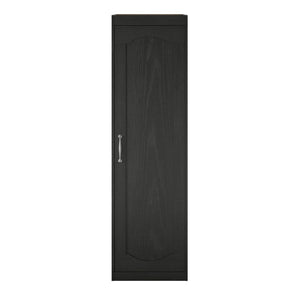 Novogratz Her Majesty Wardrobe Storage Cabinet with Shelves - Black Oak