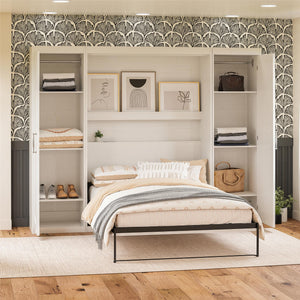Novogratz Her Majesty Wardrobe Storage Cabinet with Shelves - White